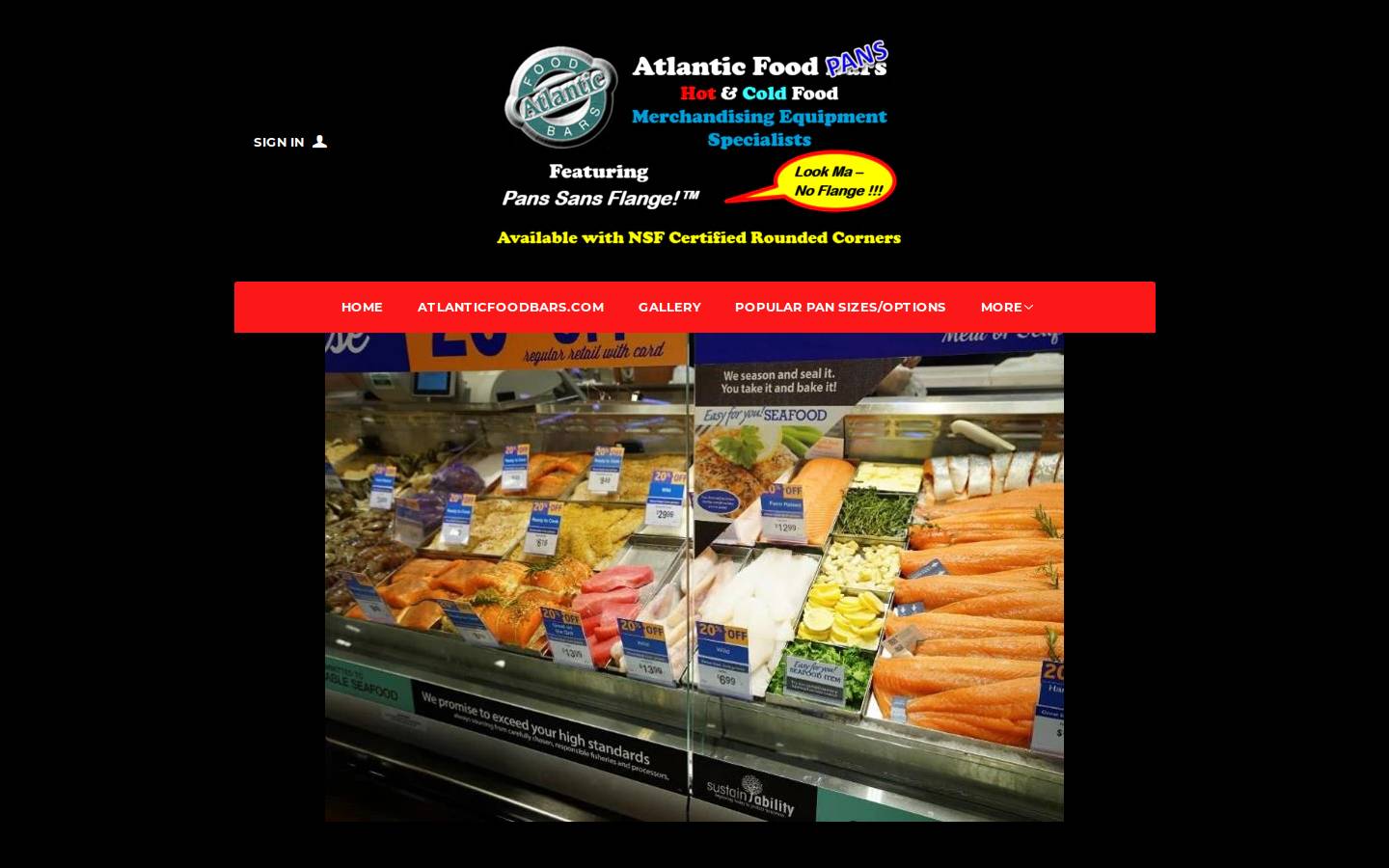 atlanticfoodpans.com homepage screenshot