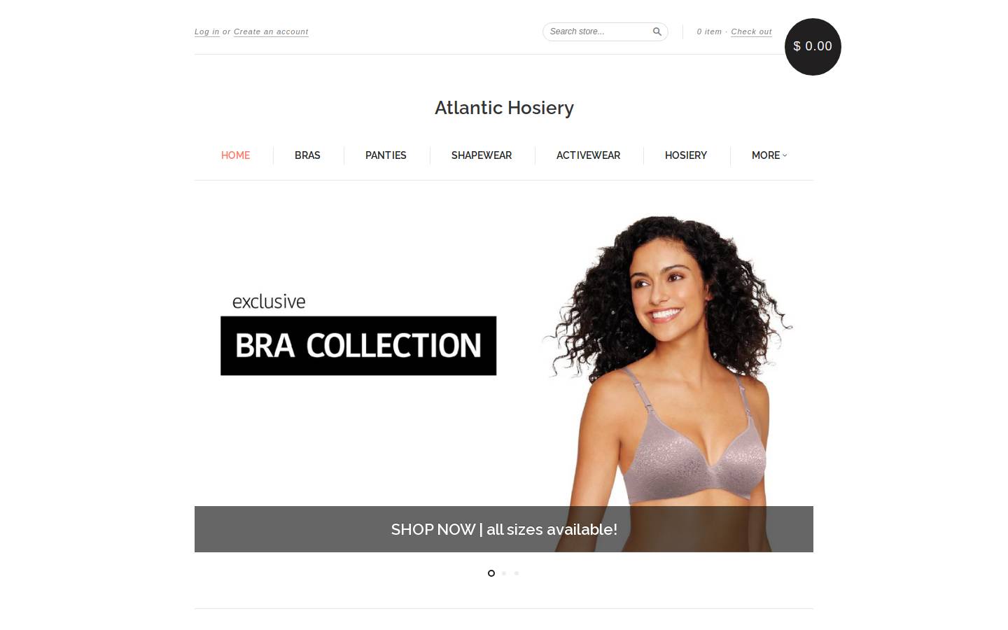 atlantich.com homepage screenshot
