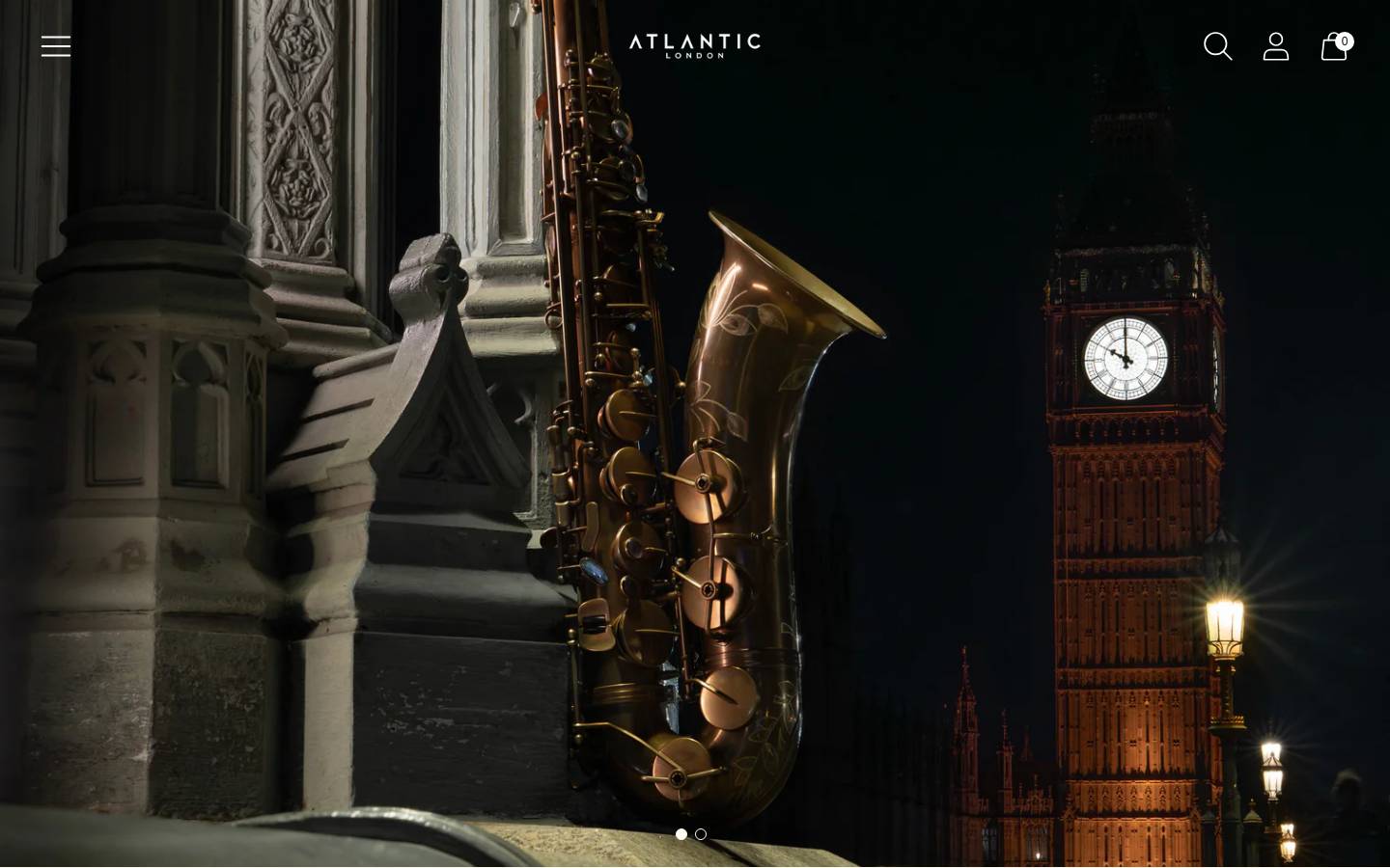 atlanticsax.com homepage screenshot