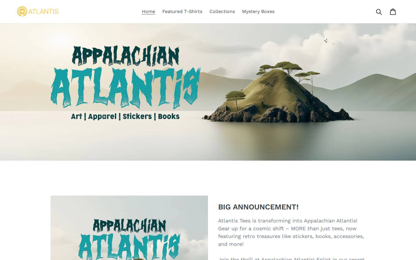 atlantisthreads.com homepage screenshot
