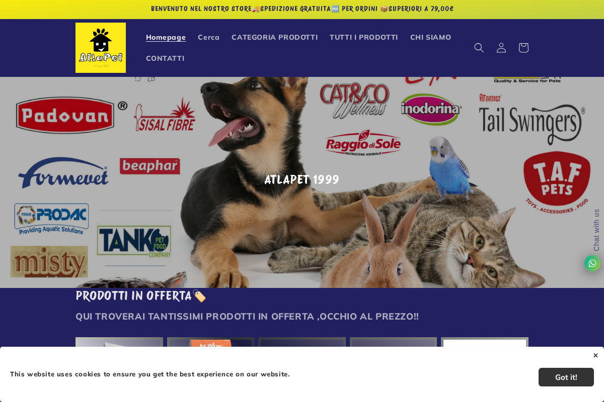 ATLAPET homepage screenshot