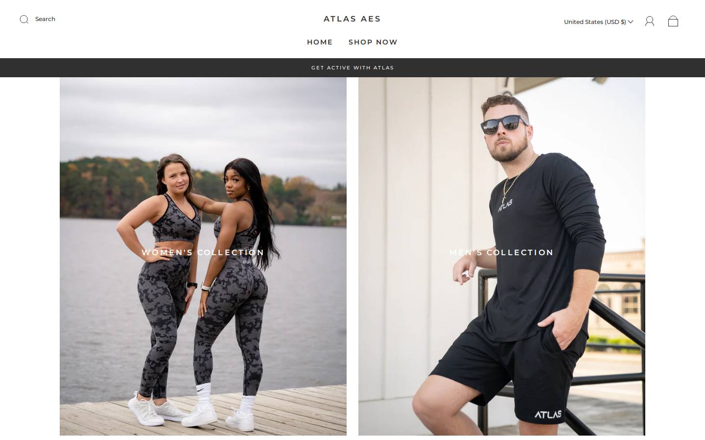 atlasactive.co homepage screenshot