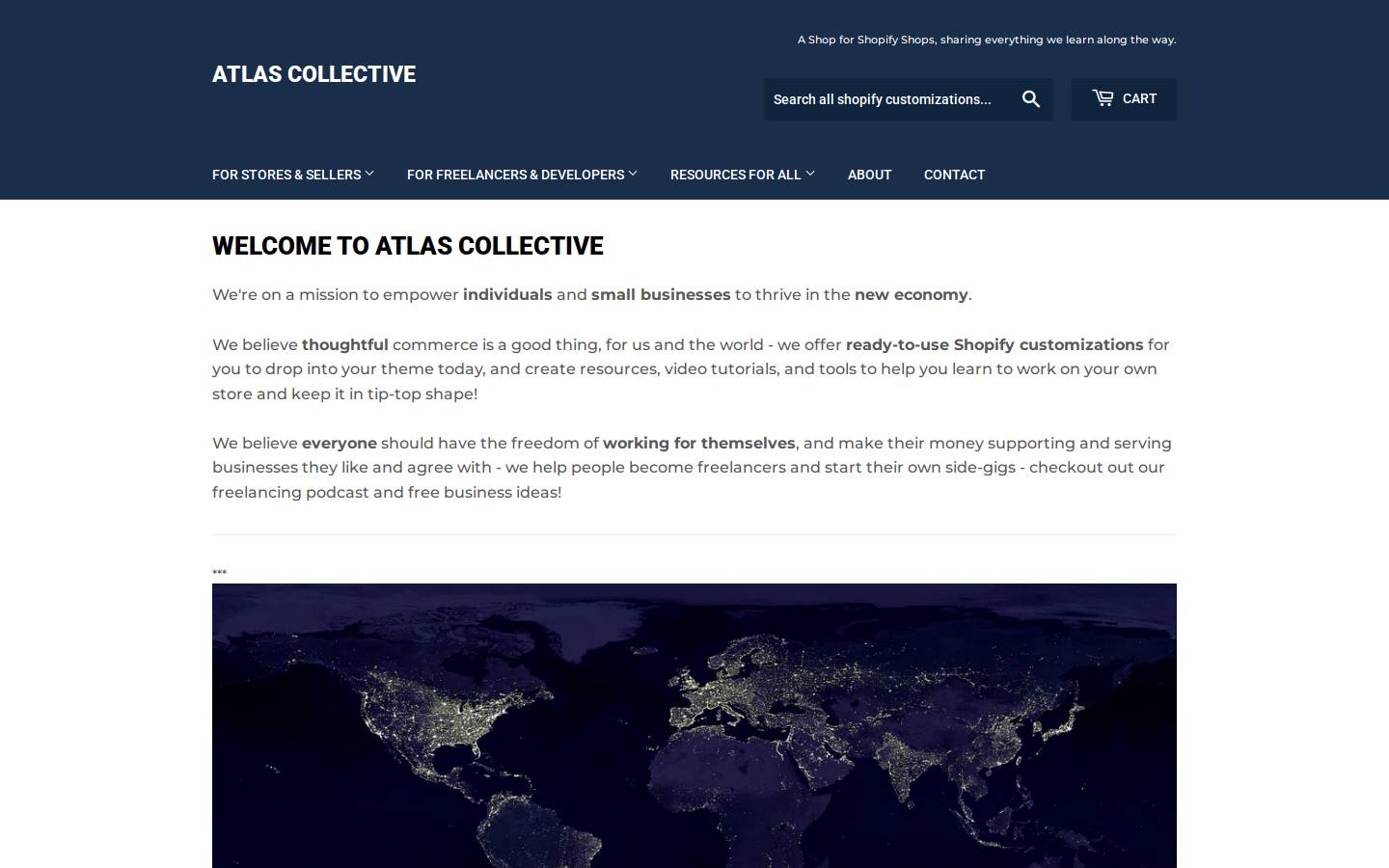 atlasco.io homepage screenshot
