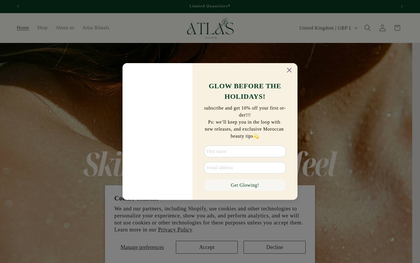atlaselixir.com homepage screenshot