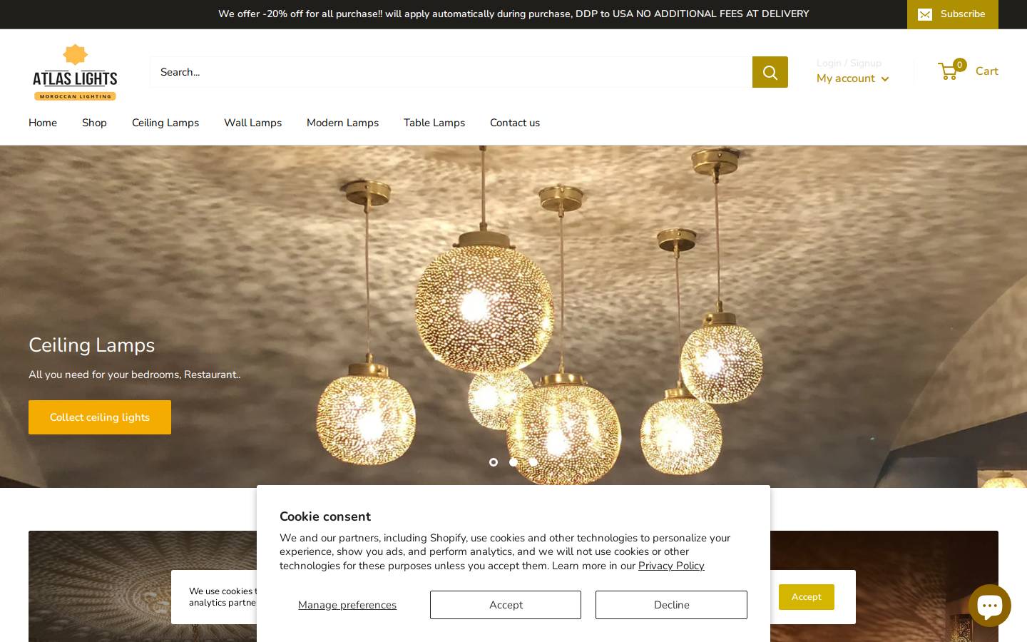atlaslightsmorocco.com homepage screenshot