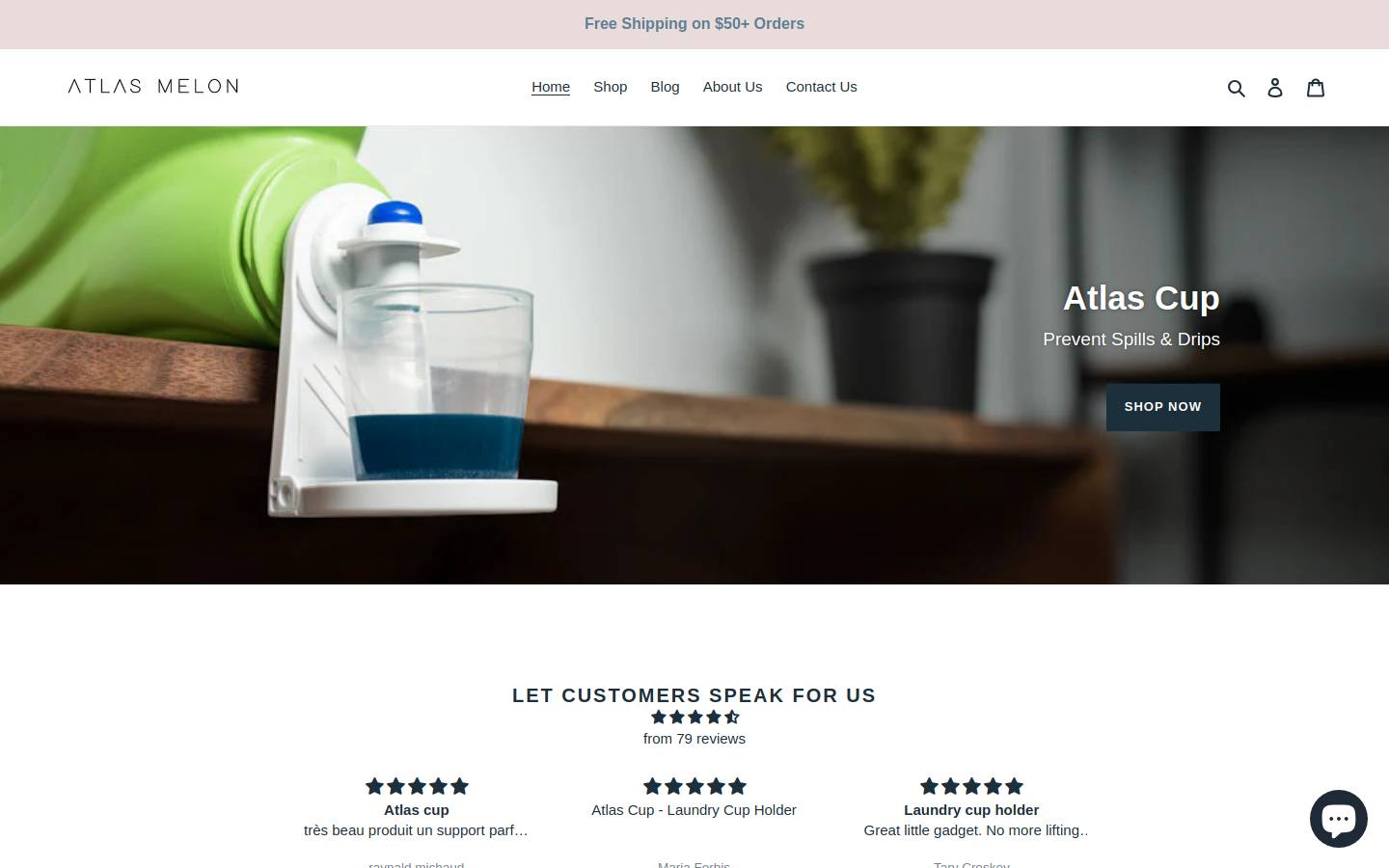 atlasmelon.com homepage screenshot