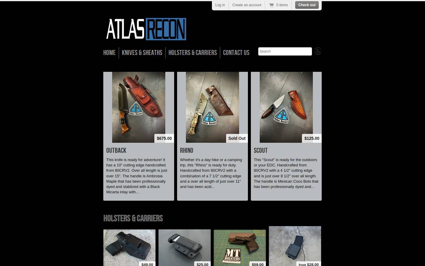 atlasrecon.com homepage screenshot