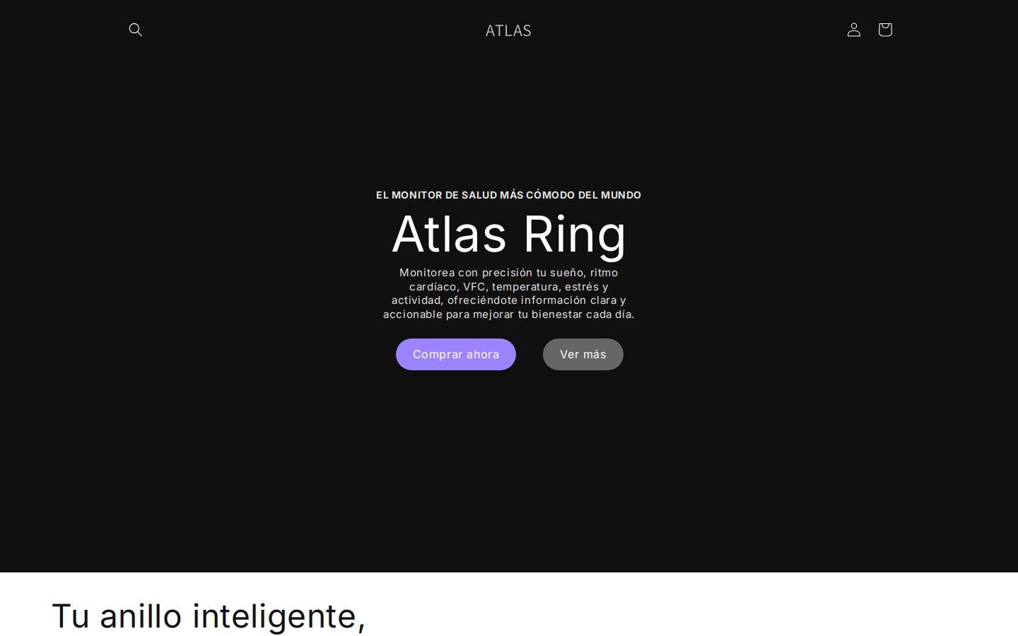atlasring.com homepage screenshot