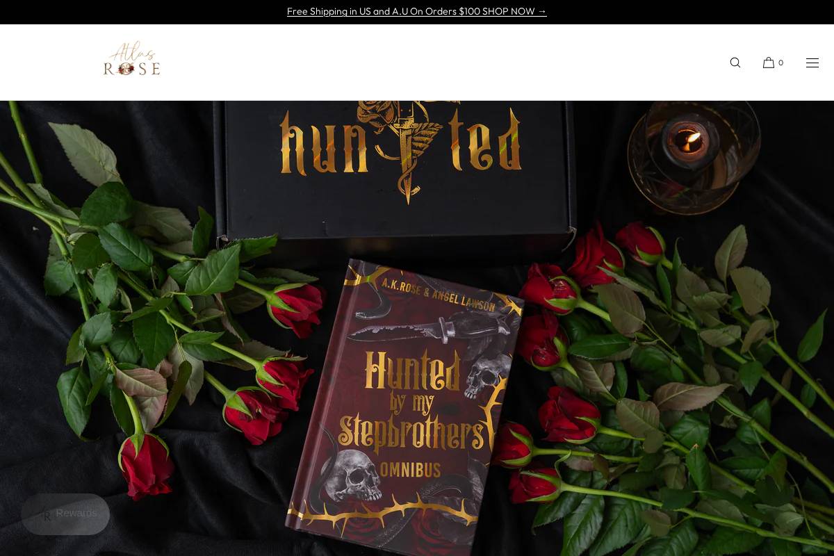 atlasrosedarkromance.com homepage screenshot