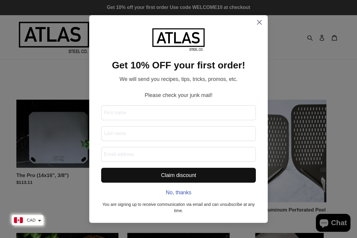 atlassteelco.ca homepage screenshot