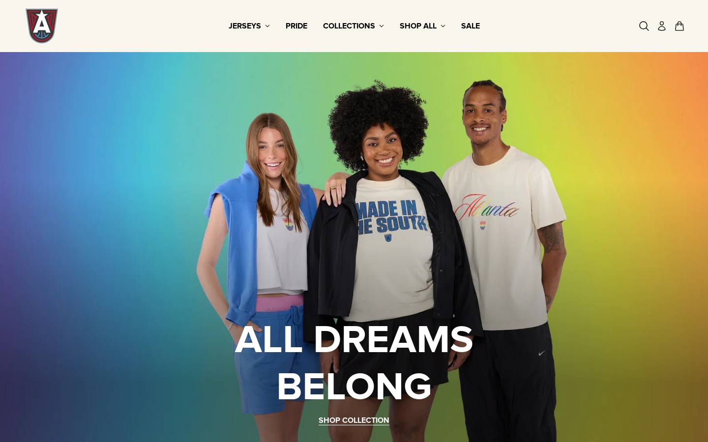 atldreamshop.com homepage screenshot