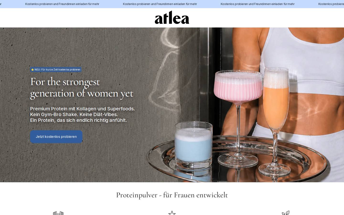 atlea.com homepage screenshot
