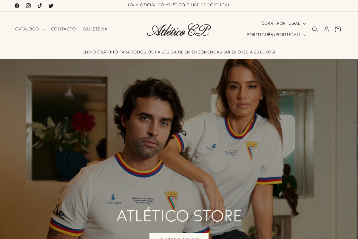Atlético Clube de Portugal homepage screenshot