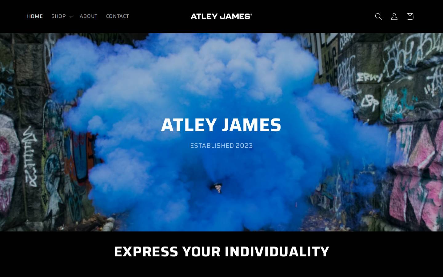 atleyjames.com homepage screenshot