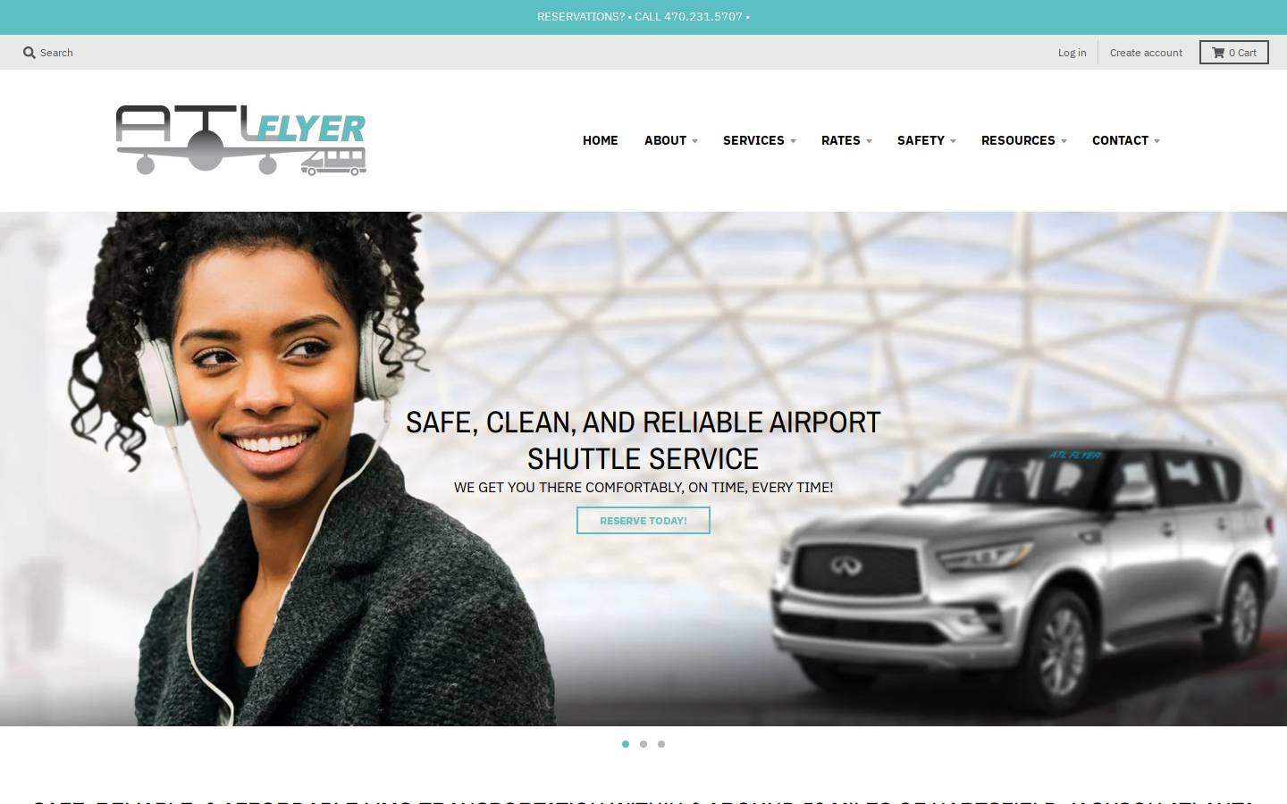 atlflyerllc.com homepage screenshot