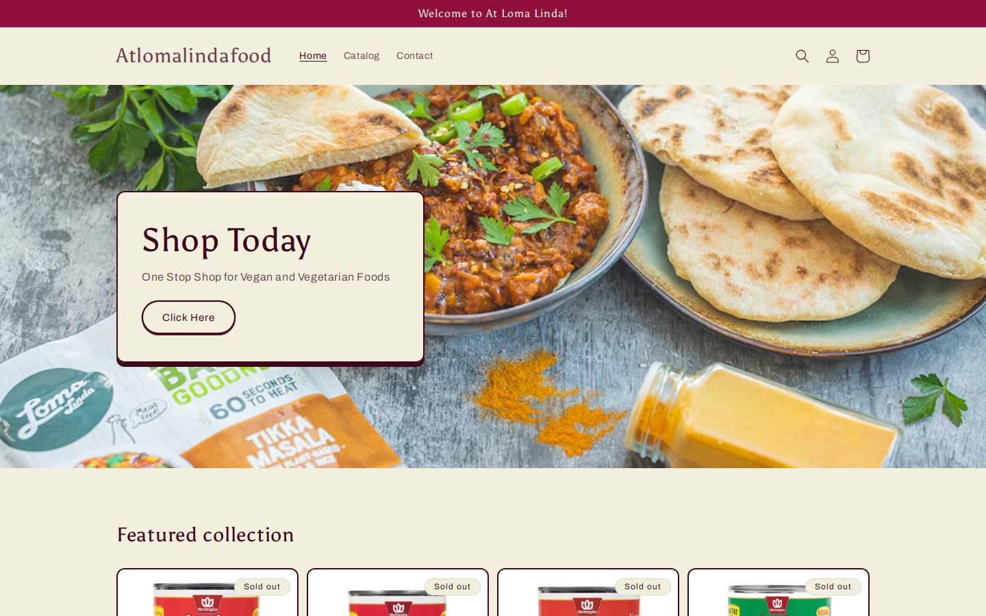 atlomalindafood.com homepage screenshot