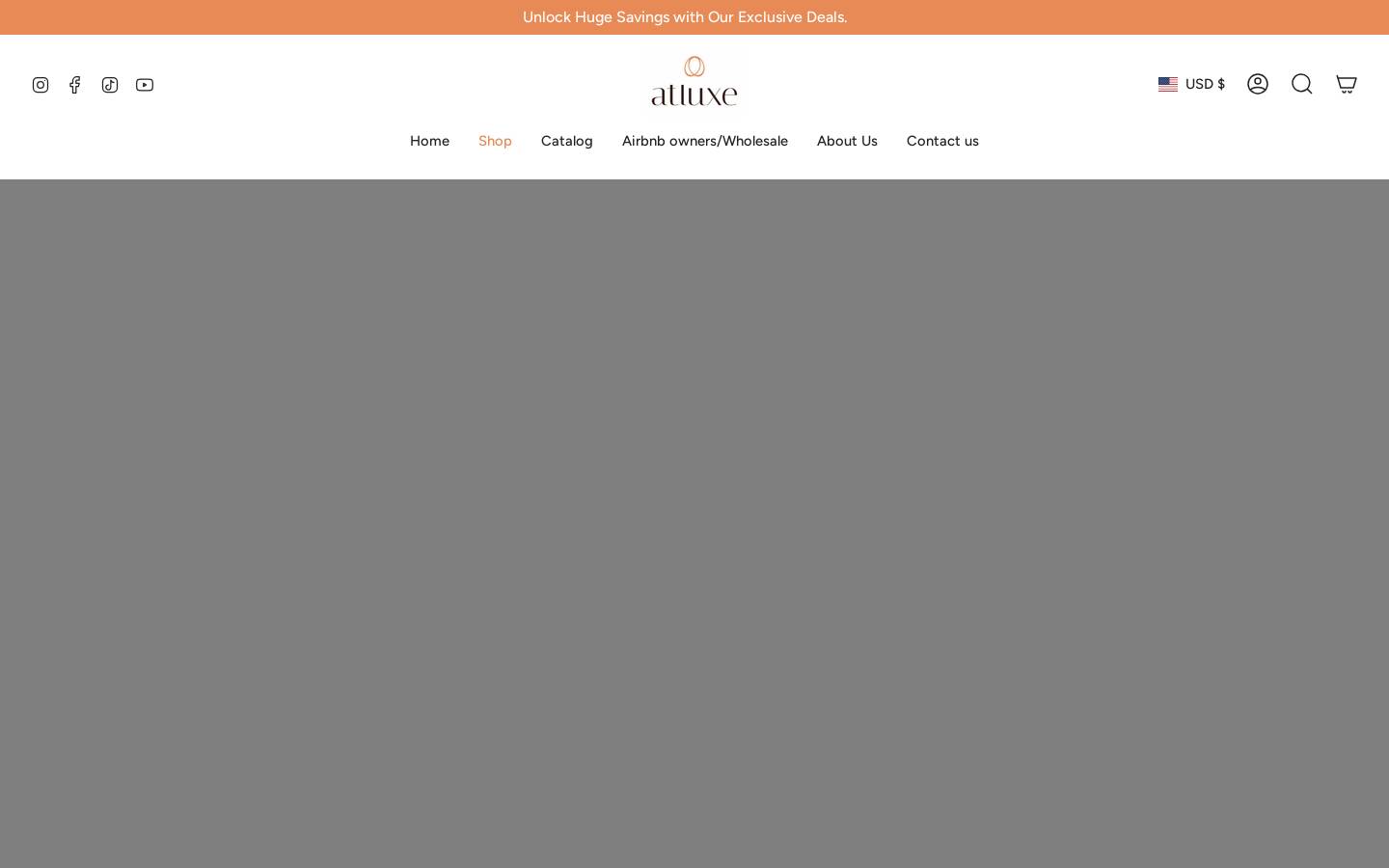 atluxestore.com homepage screenshot