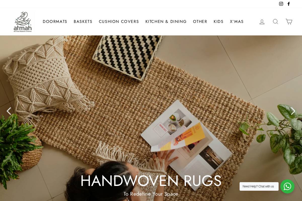 atmah.in homepage screenshot