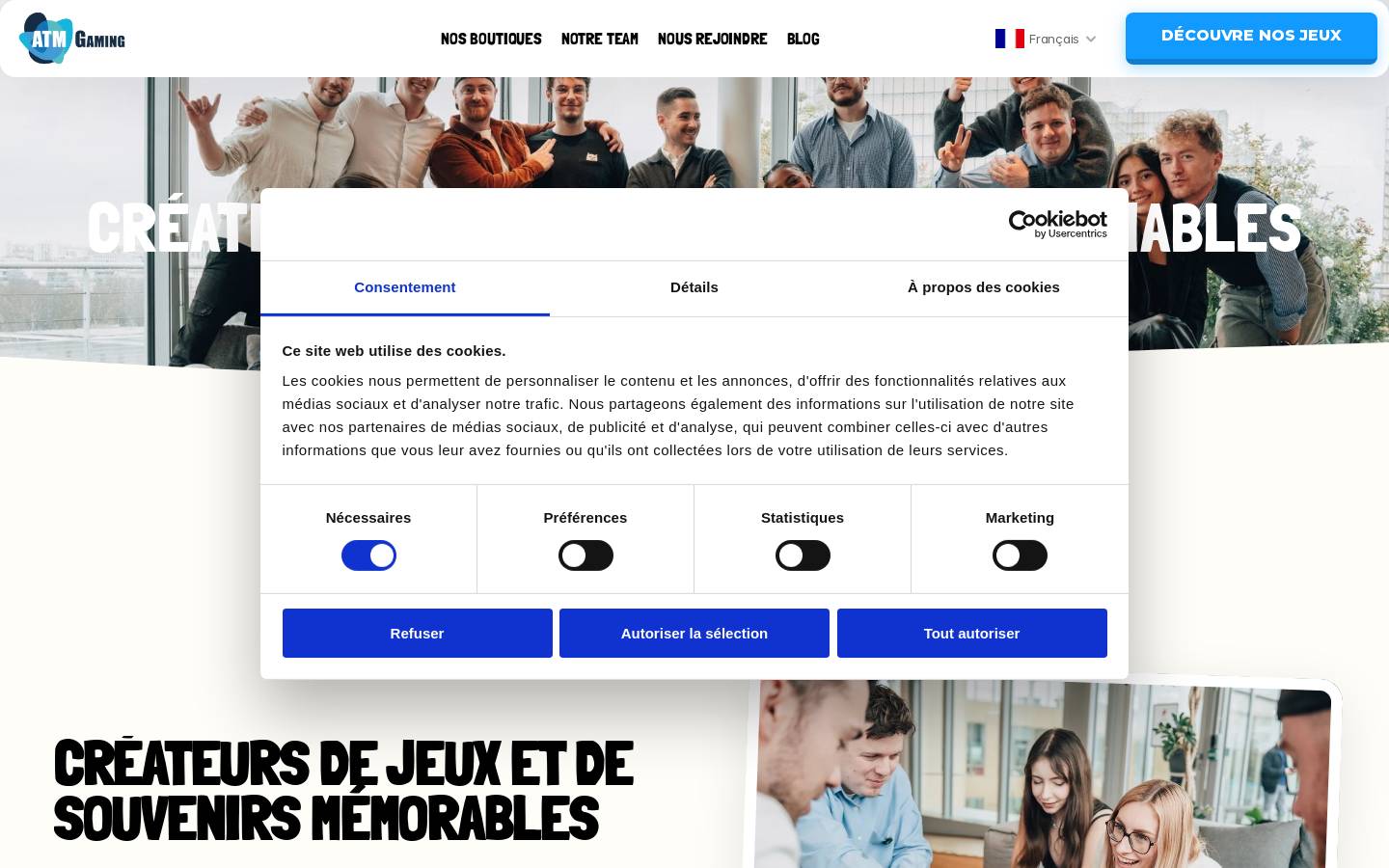 atmgaming.eu homepage screenshot