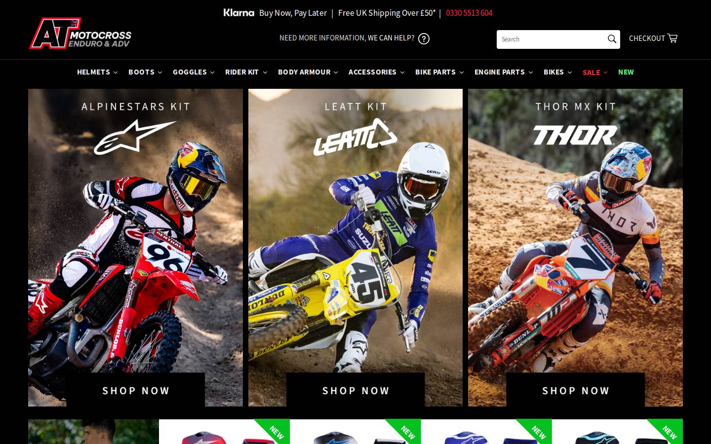 Atmotorcycles homepage screenshot