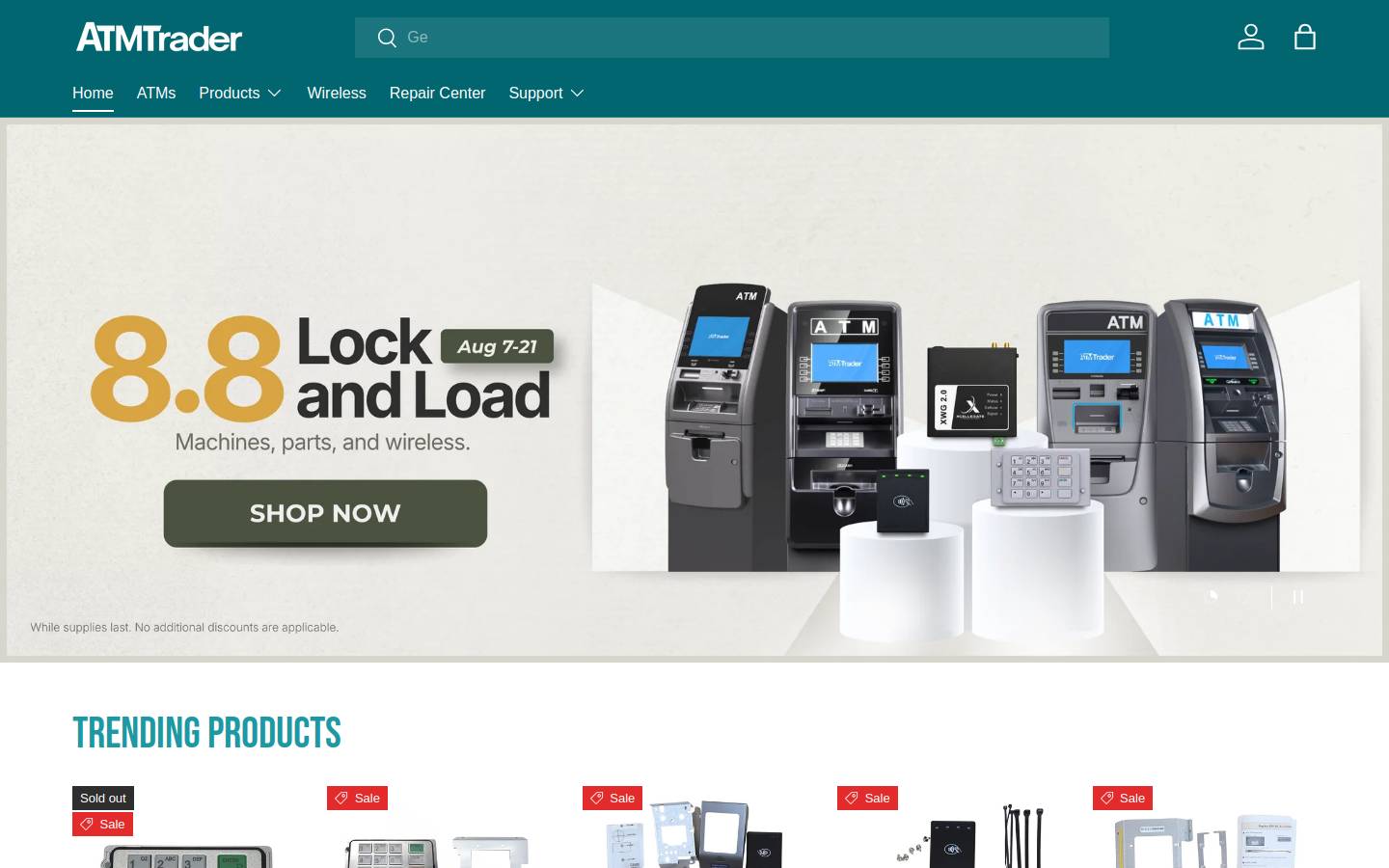 atmtrader.com homepage screenshot