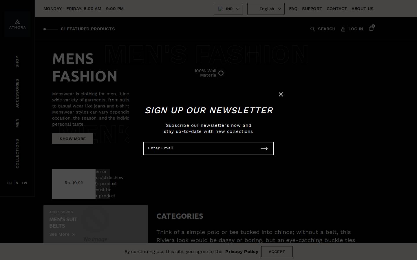 atnora.com homepage screenshot