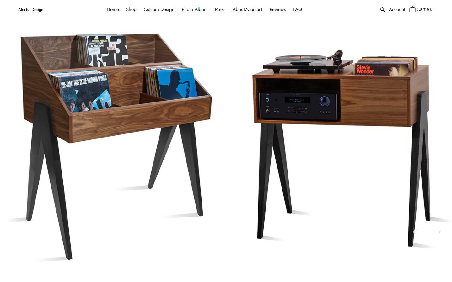 atochadesign.com homepage screenshot