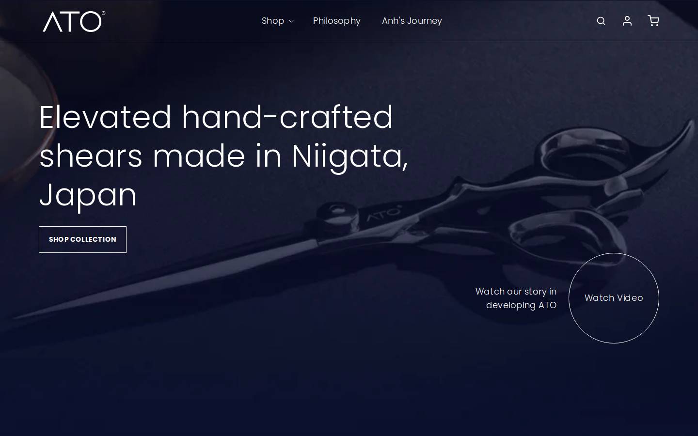 atointl.com homepage screenshot