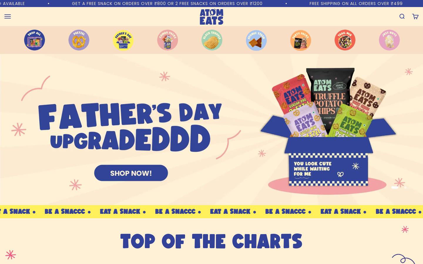 atomeats.com homepage screenshot