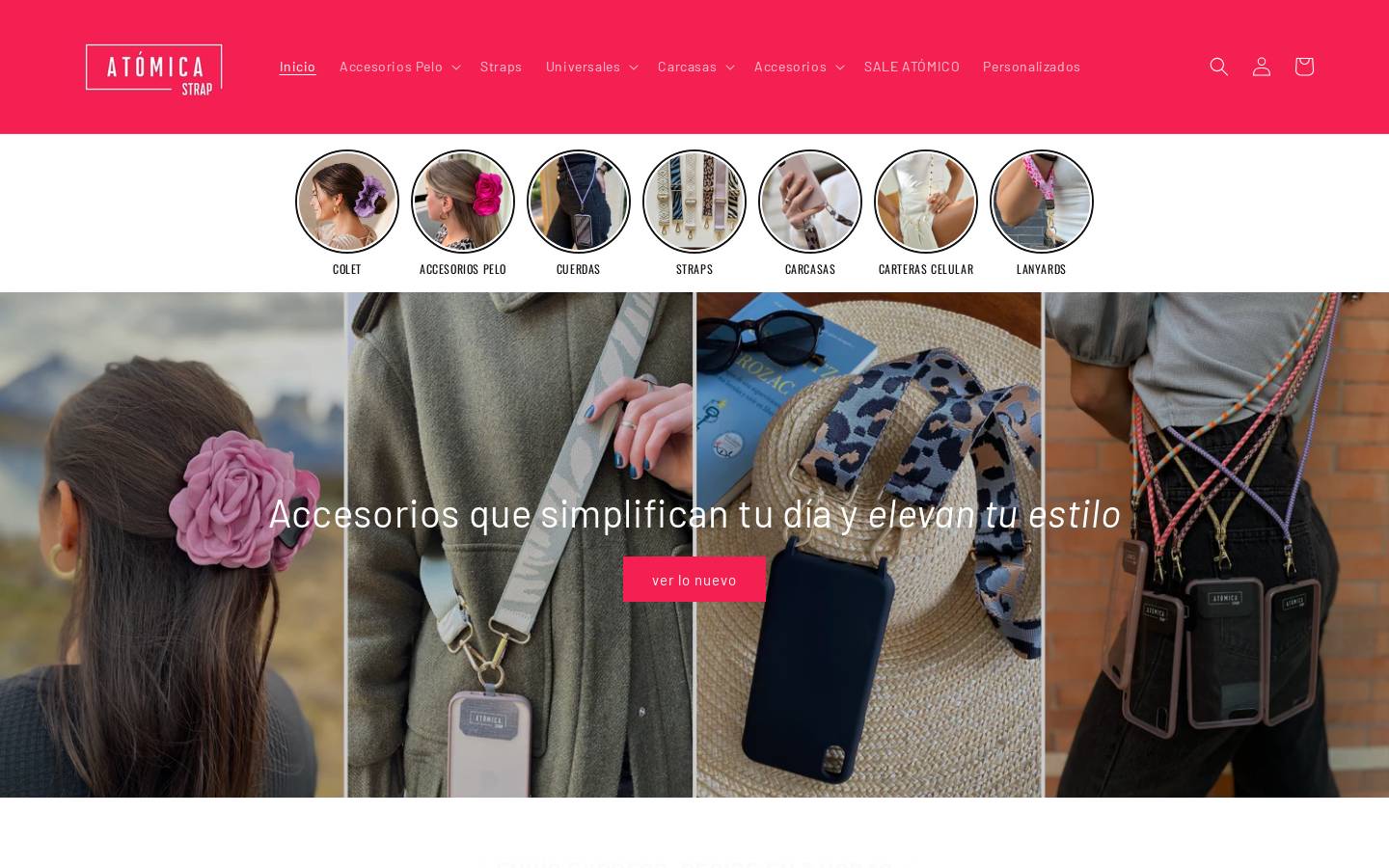 atomicachile.com homepage screenshot
