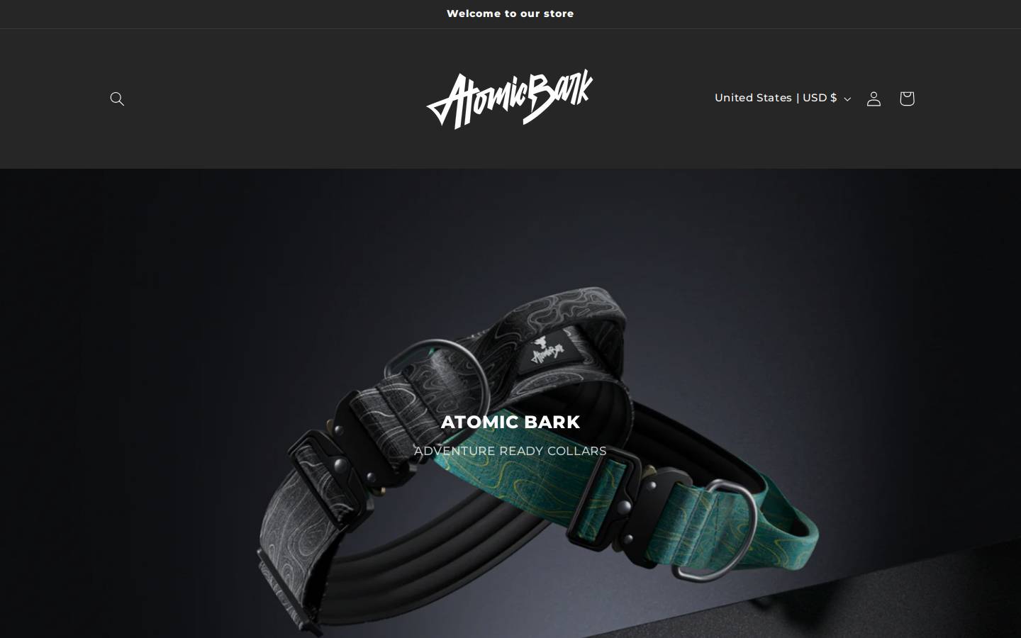 atomicbark.com homepage screenshot