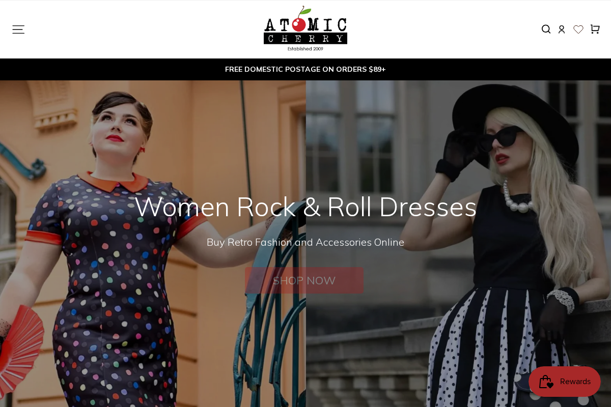 Atomic Cherry homepage screenshot