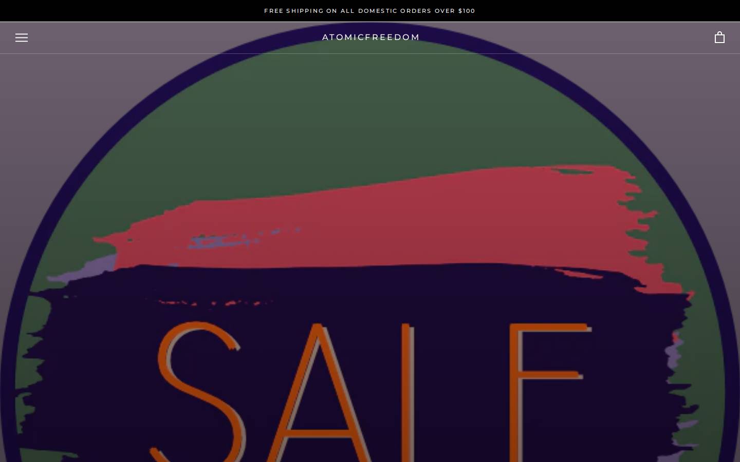 atomicfreedom.com homepage screenshot