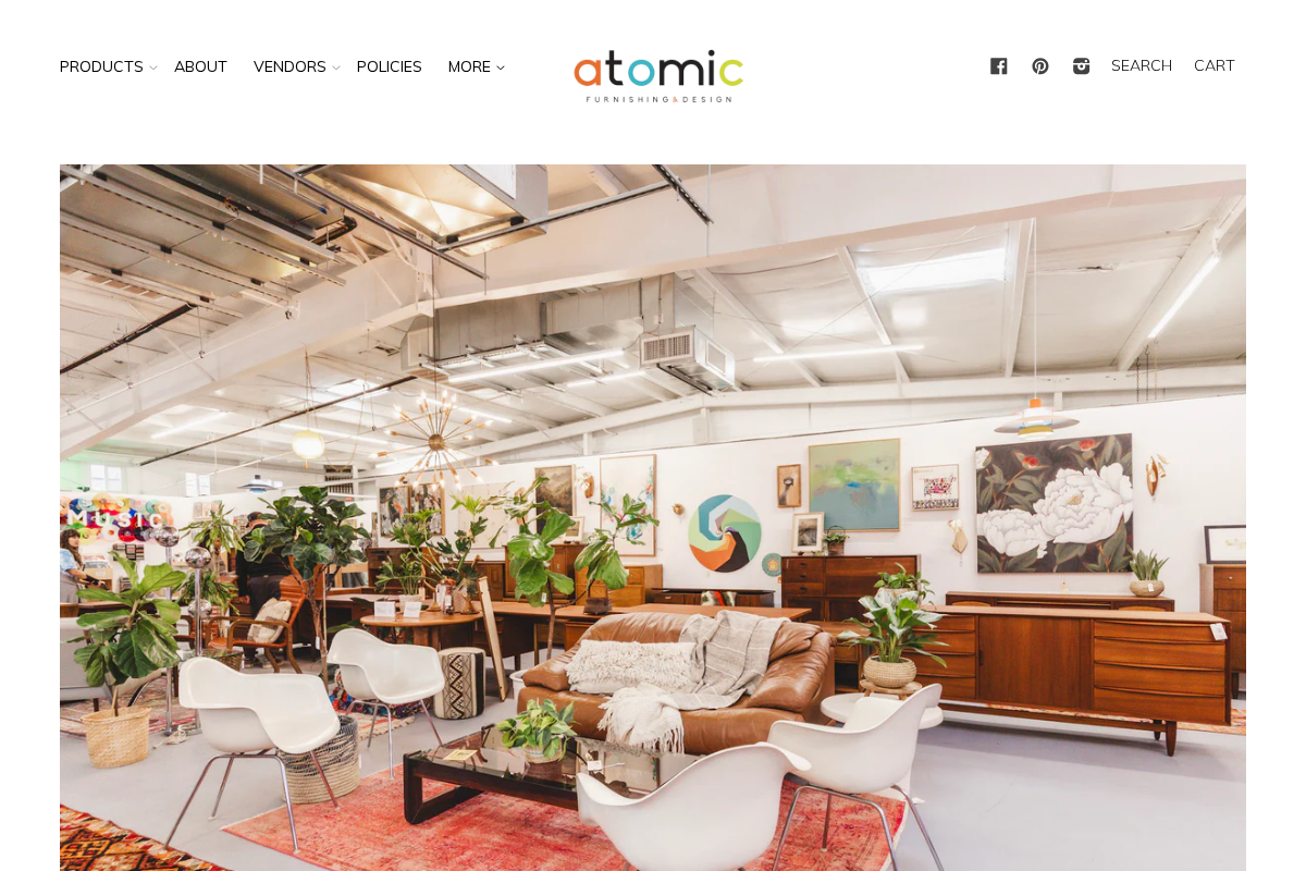Atomic Furnishing & Design homepage screenshot