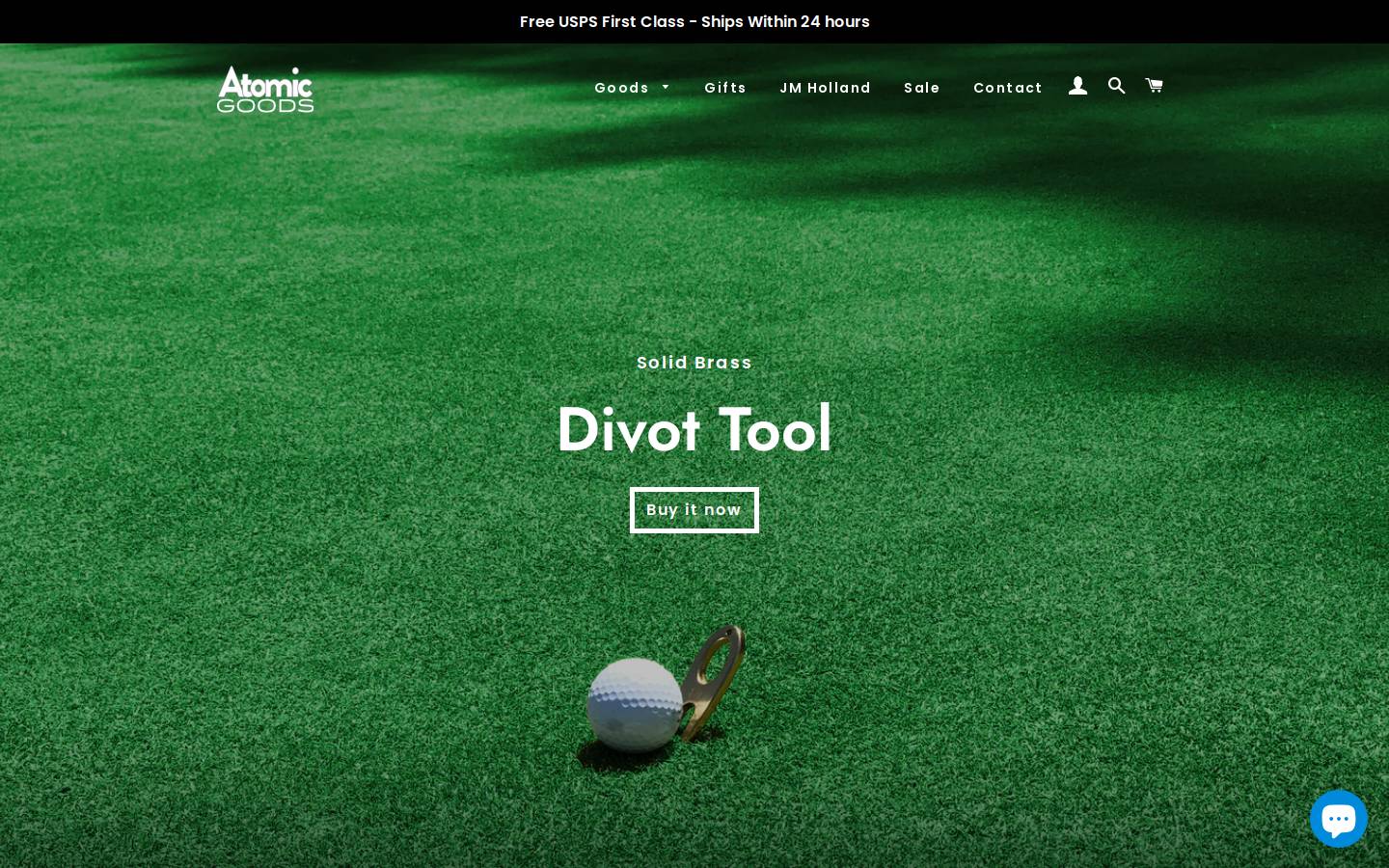 atomicgoods.com homepage screenshot