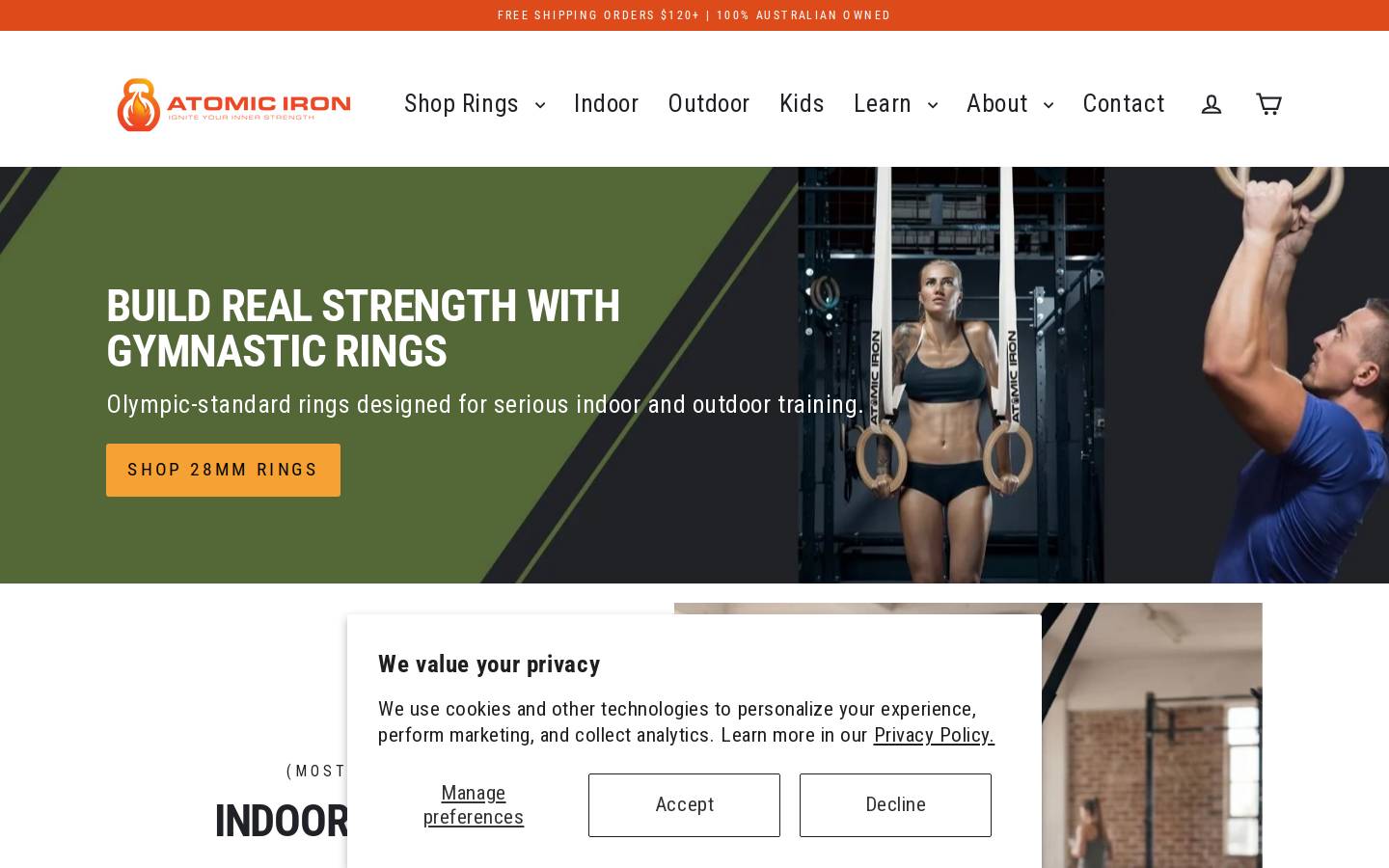 atomiciron.com.au homepage screenshot
