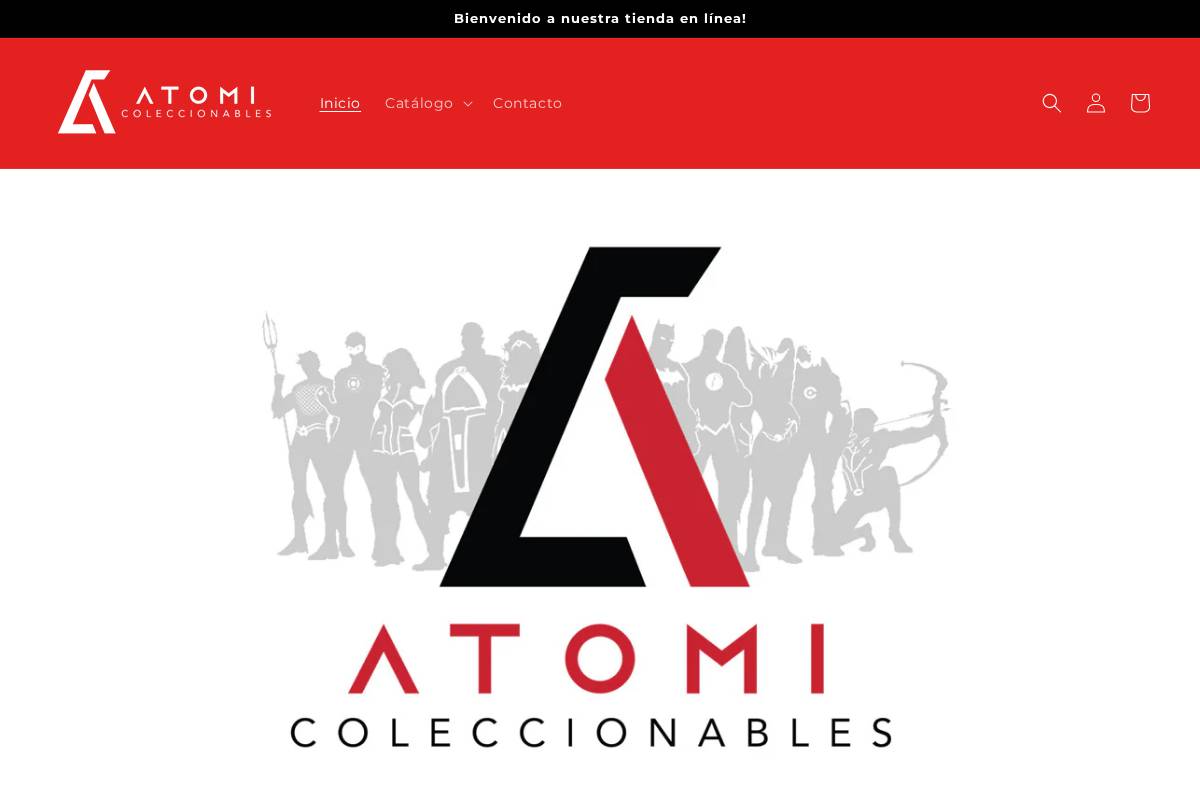 atomicoleccionables.com homepage screenshot