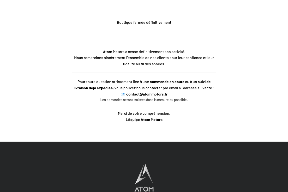 atommotors.fr homepage screenshot