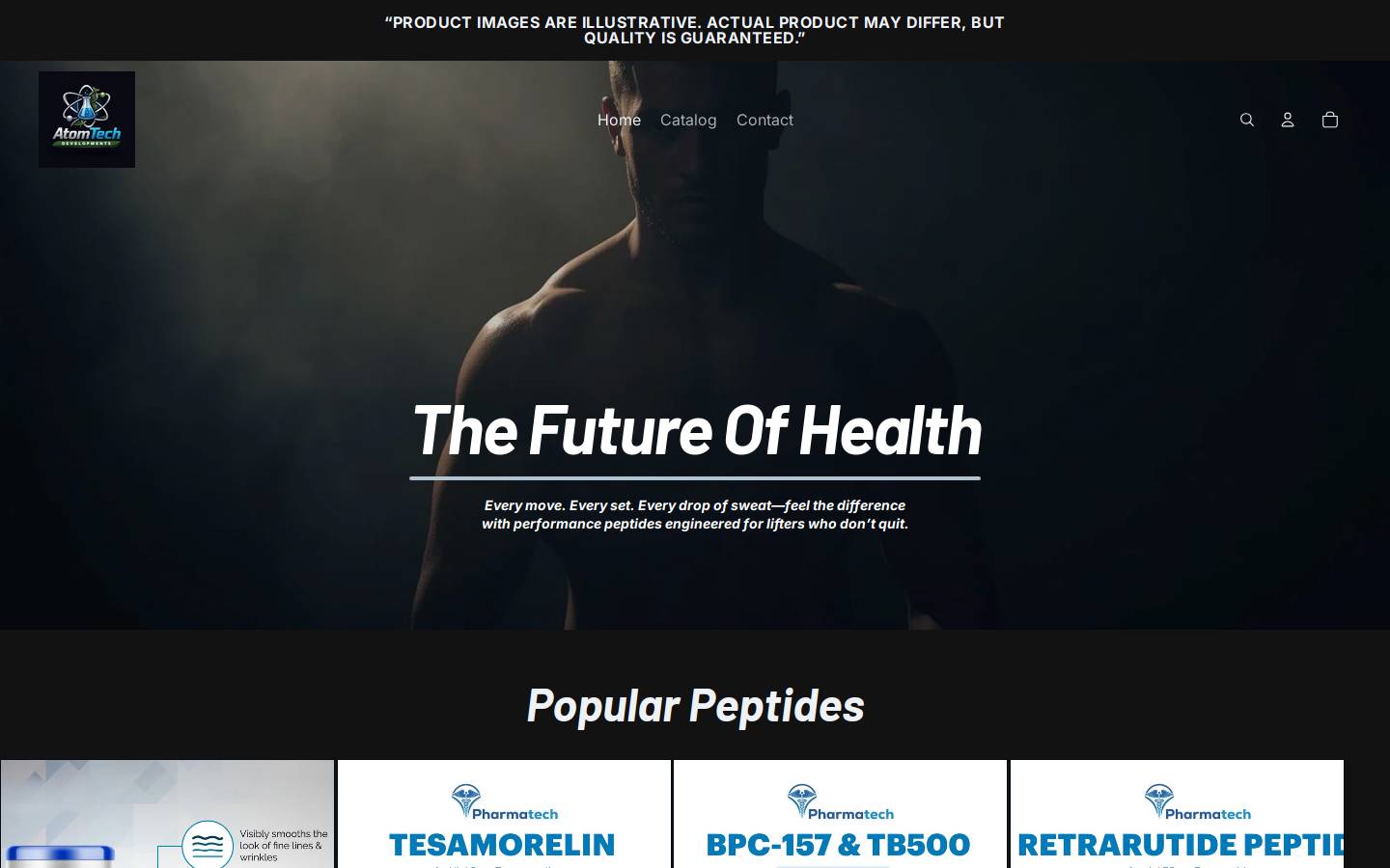 atomtech.shop homepage screenshot