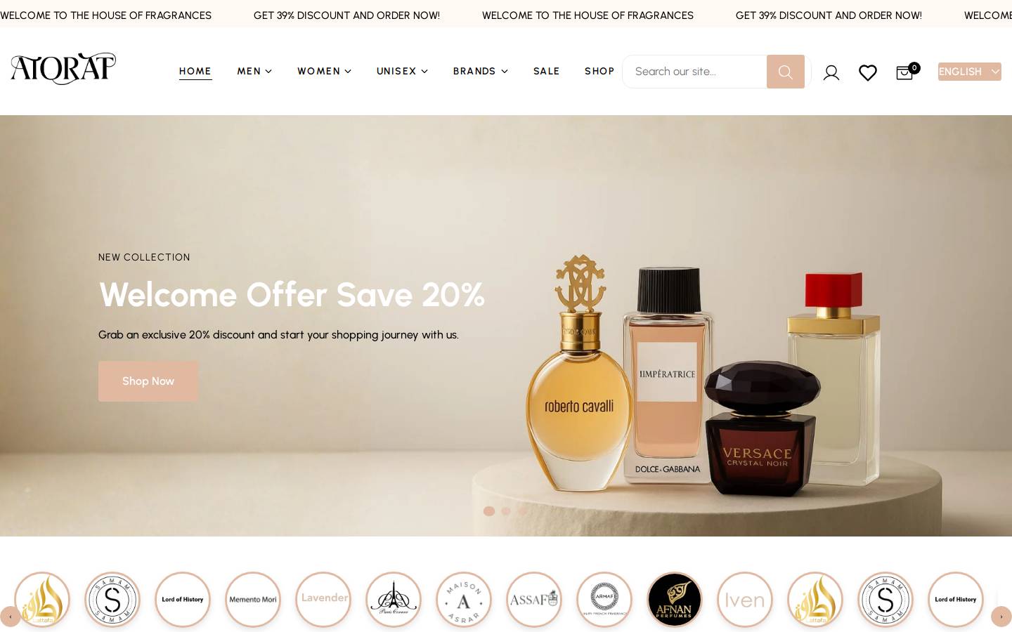 atoorat.com homepage screenshot