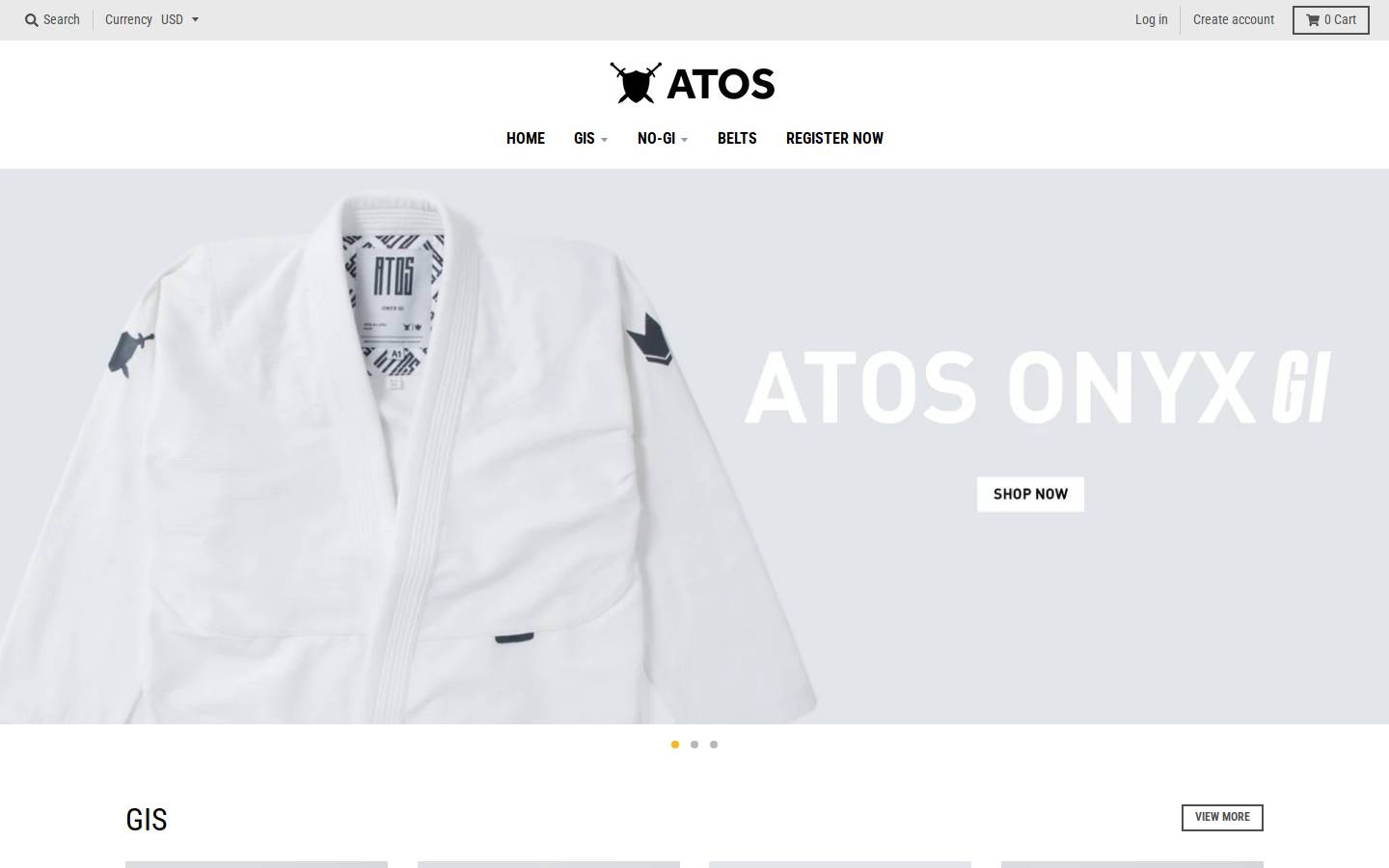atoswholesale.com homepage screenshot
