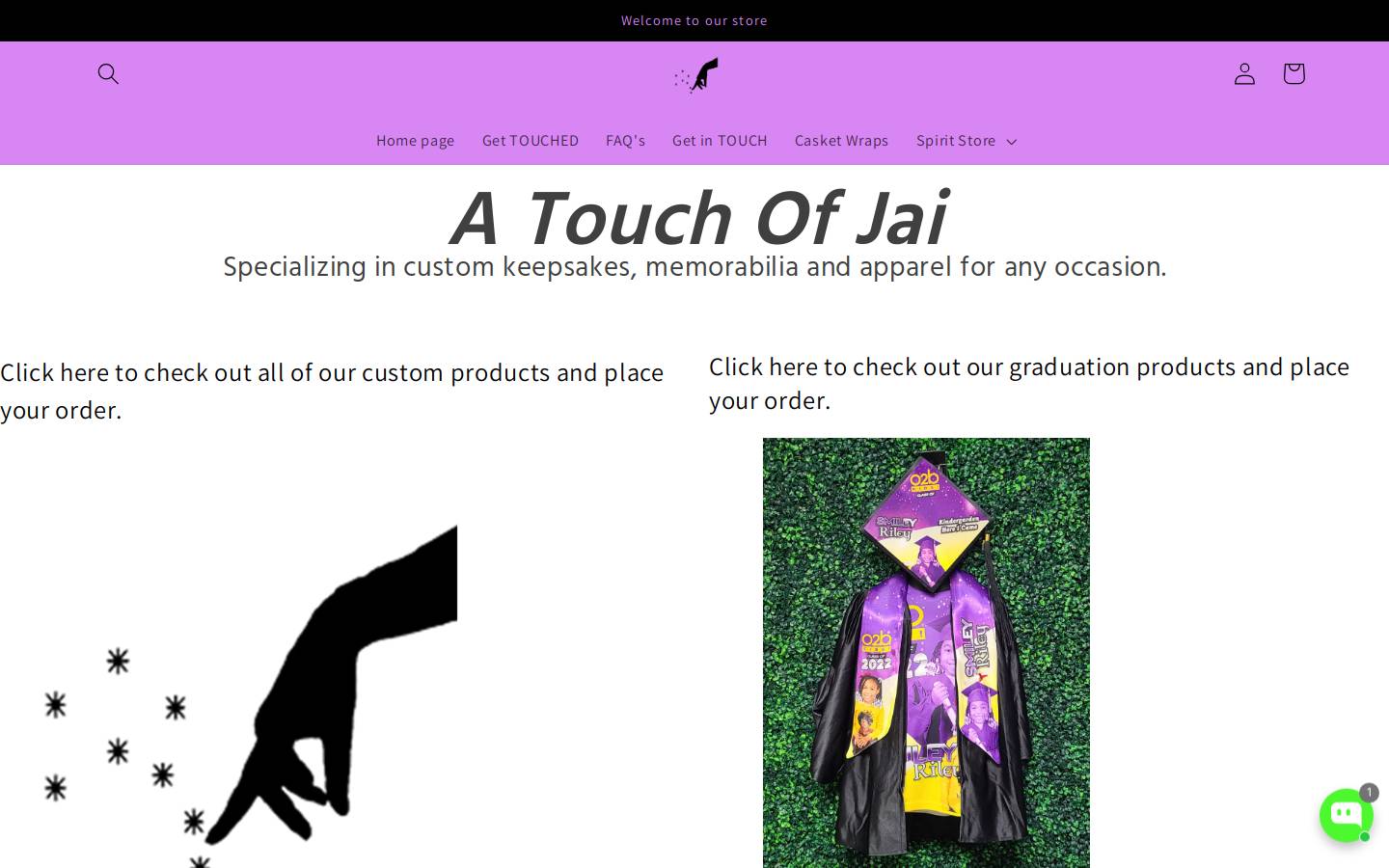atouchofjai.com homepage screenshot