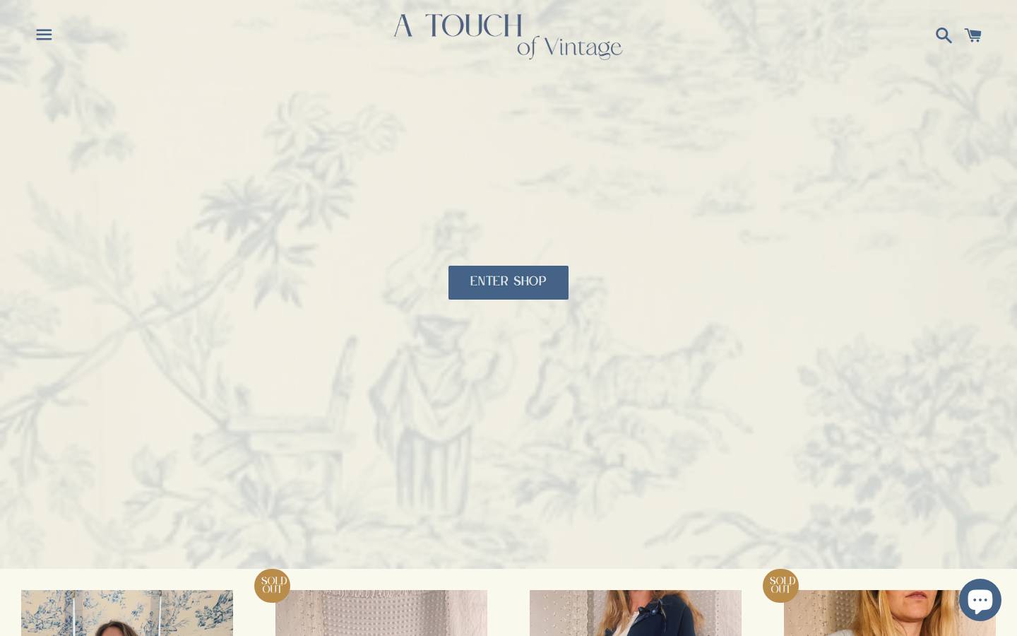 atouchofvintagegoods.com homepage screenshot