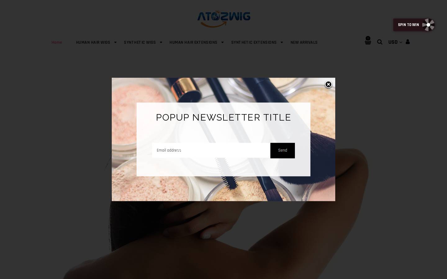 atozwig.com homepage screenshot