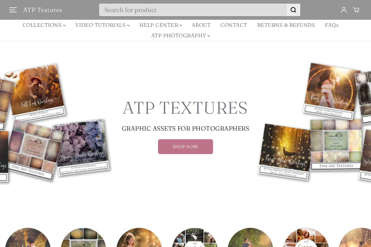 ATP Textures homepage screenshot