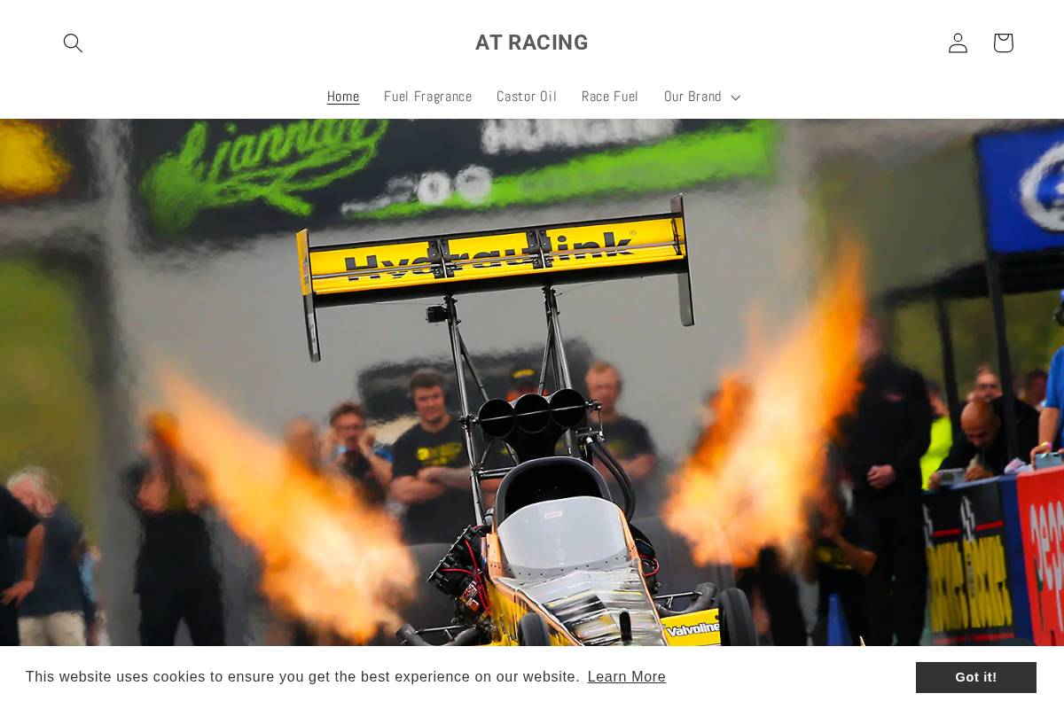 atracing.com.au homepage screenshot