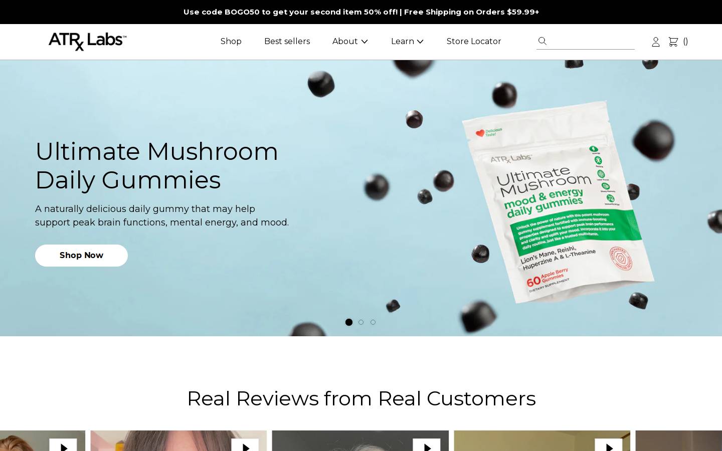 atrxlabs.com homepage screenshot