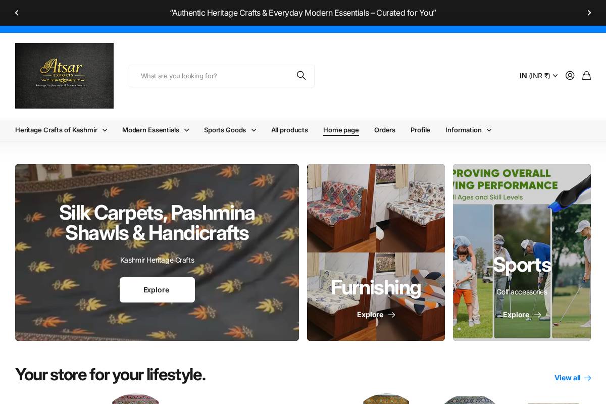 atsarexports.com homepage screenshot