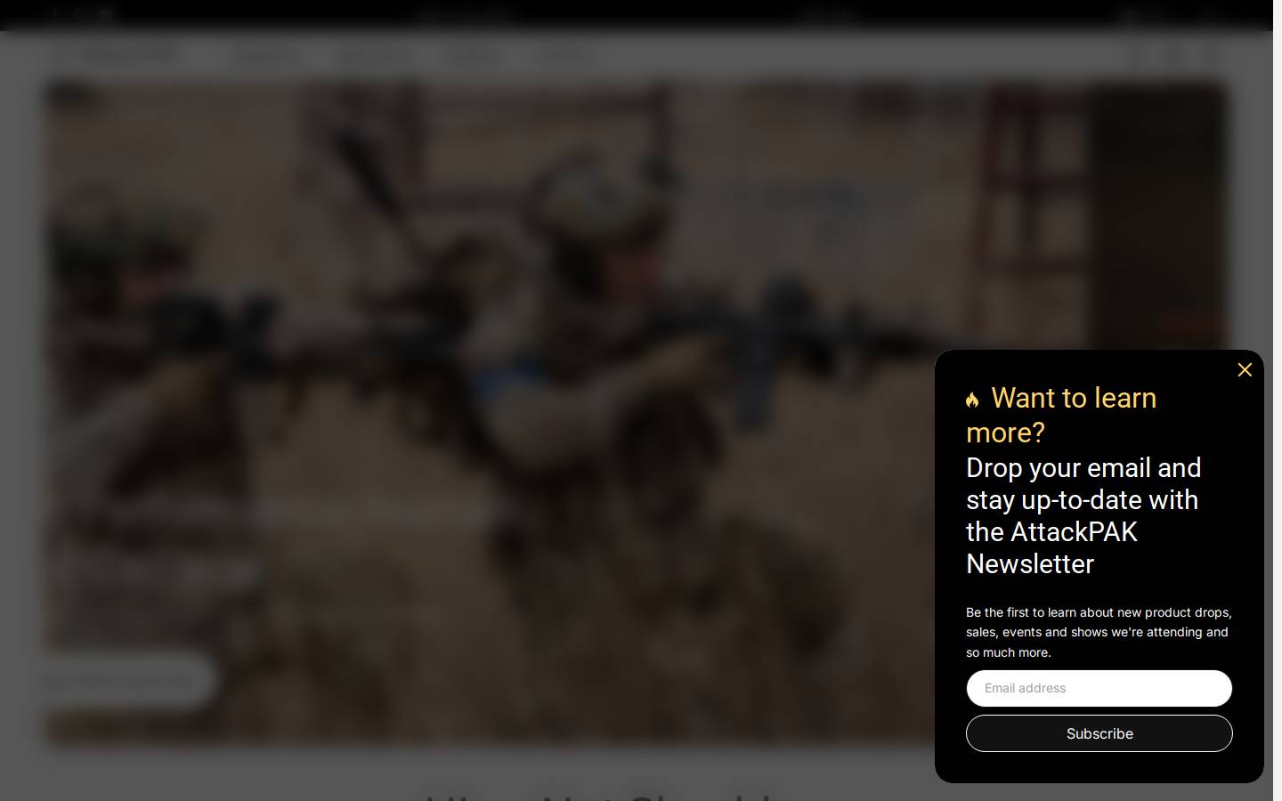 attackpak.com homepage screenshot