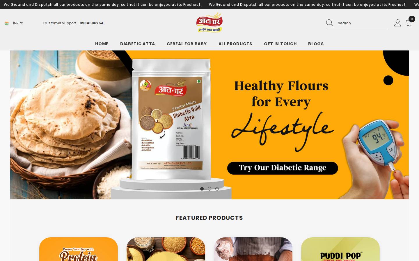 attaghar.com homepage screenshot
